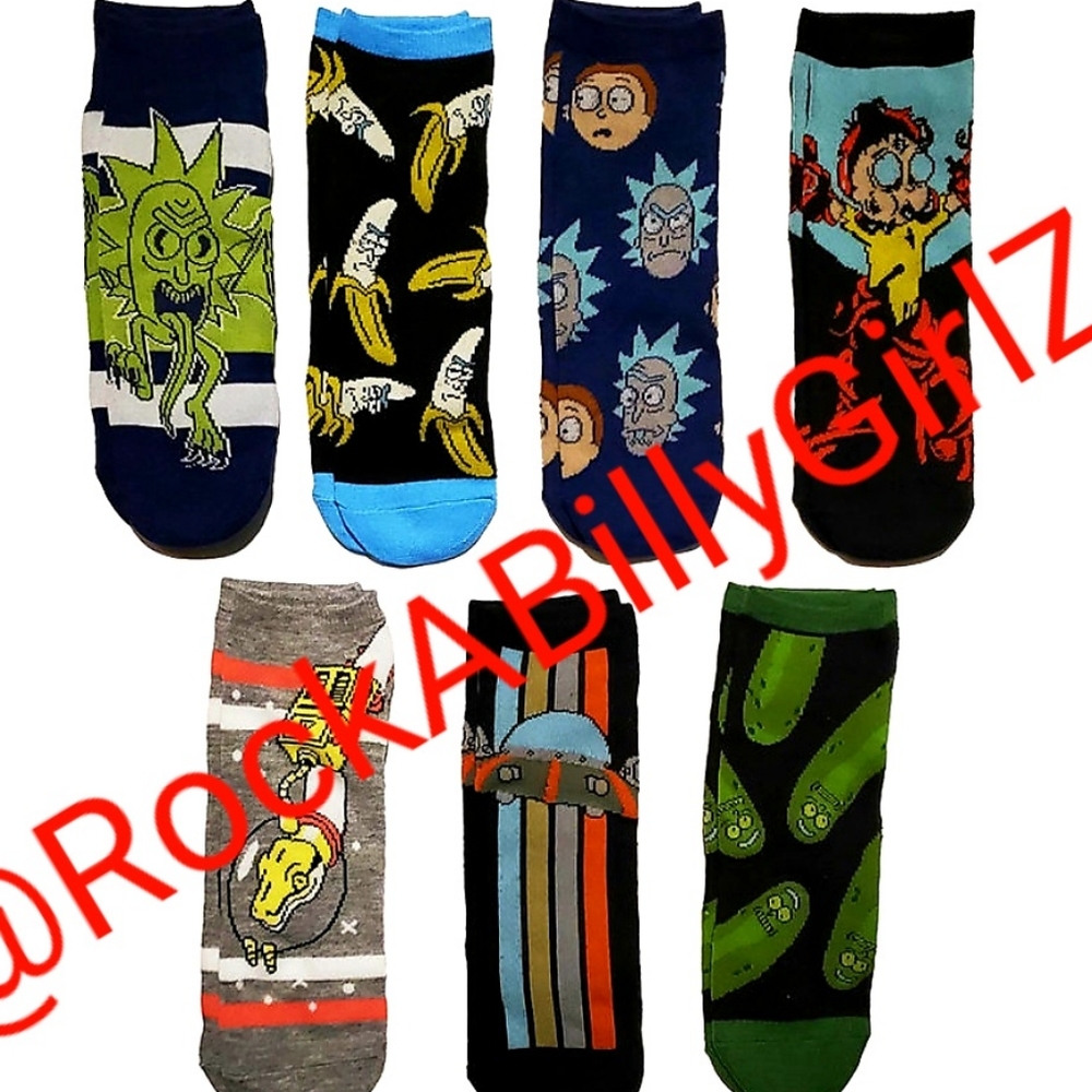 RICK & MORTY 7 DAYS OF ANKLE SOCKS 2020 EDITION In SEALED COLLECTIBLE ART BOX